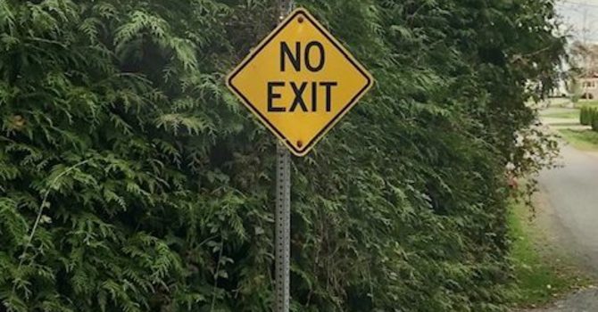 NO EXIT - OR IS THERE?  image