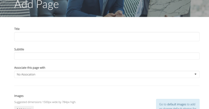 How To Create and Build Out New Pages