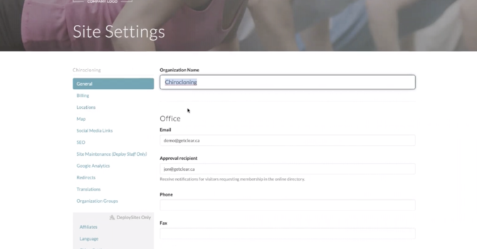 Overview of Settings