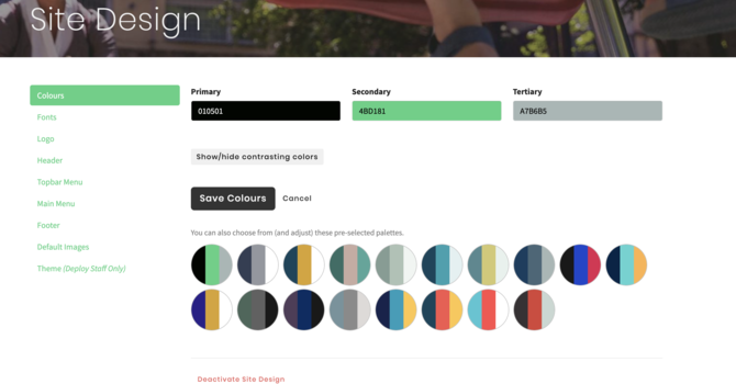 Select Your Colors
