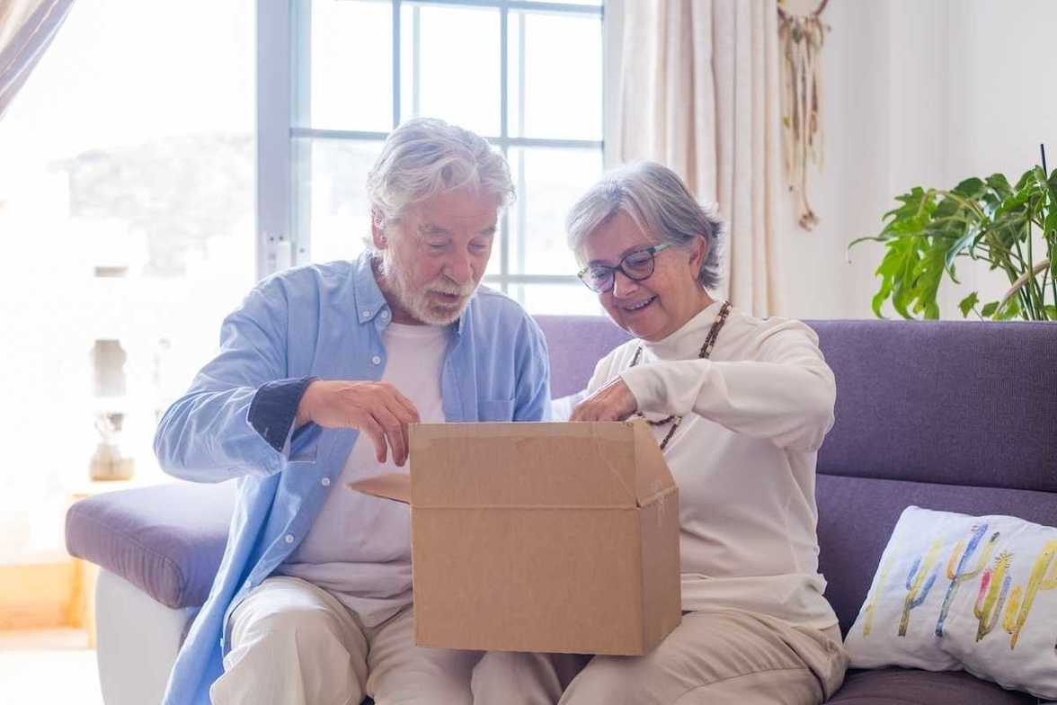 Couple downsizing together