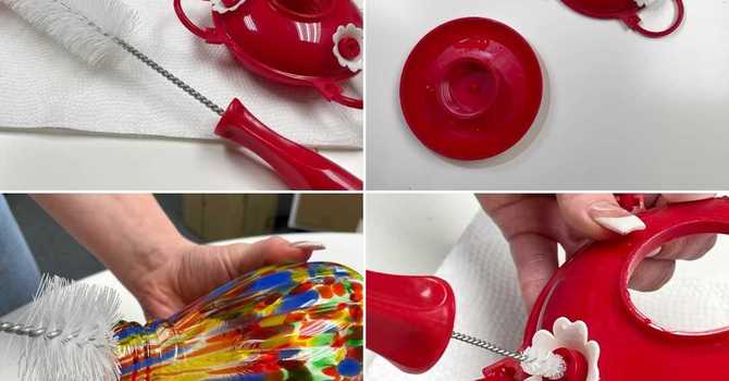 CLEANING YOUR HUMMINGBIRD FEEDERS image
